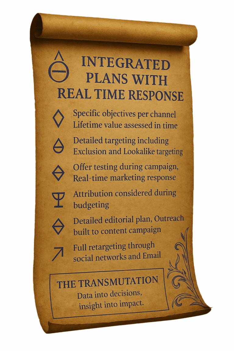 Integrated Campaign Plan with real time responses